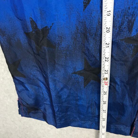 Surf Swim Co Shirt Large Red White Blue Stretch USA 4th July Stars Boat Thin - Picture 8 of 10